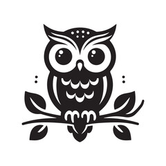 Charming Owlet Silhouette Vectors for Creative Graphic Projects