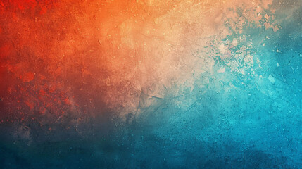 Fototapeta premium grainy gradient background teal orange read blue