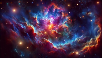 background with galaxy and stars