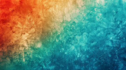 Fototapeta premium grainy gradient background teal orange read blue