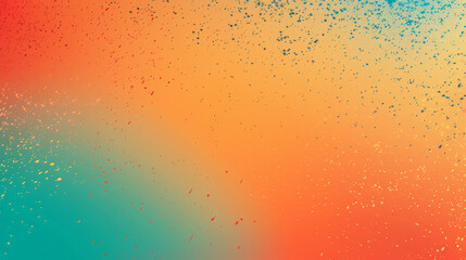 Fototapeta premium grainy gradient background teal orange read blue