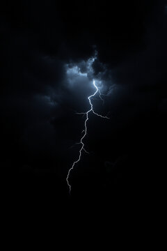 Electrical discharge on black. A high quality image of an electrical discharge on a black background.
