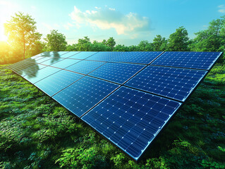Pannelli solari che producono energia green