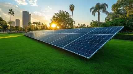 Pannelli solari che producono energia green