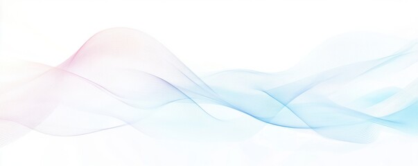 Elegant abstract soft wave background in pastel blue and pink