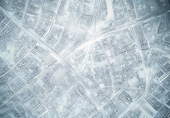Obraz premium Aerial view of a complex urban cityscape