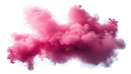 Fototapeta premium pink smoke paint explosion powder splash isolated on transparent background PNG 