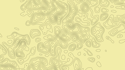 Abstract isolated old topographic map background. Geographic pattern or landscape with grid. Mountain terrain or path. Cartography relief. Vector illustration.