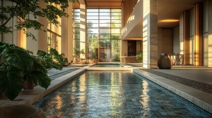 A breathtaking modern interior that blends luxury with innovative design, inspired by space exploration and contemporary architecture, creating a sophisticated and visionary living space.