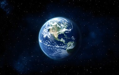 Stunning view of planet earth from space