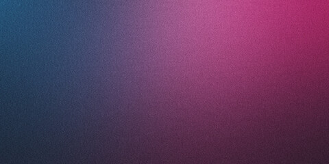 Grainy gradient background of purple, blue and pink colors. Noise texture. abstract purple blue pink gradient. background design. colorful background with space for design
