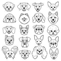 smiling dogs head set