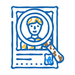 forward qualified lead doodle icon sketch vector. forward qualified lead sign. isolated symbol illustration