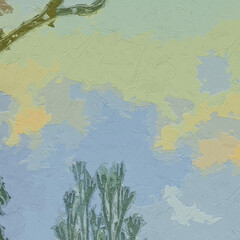 Oil paintings and various flowers, tigers, birds, fruits, cranes, landscapes, mountains and waters are dazzling and beautiful