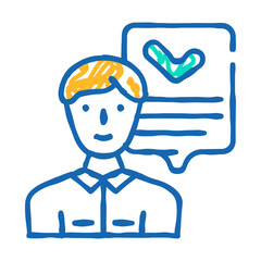 mql marketing qualified lead doodle icon sketch vector. mql marketing qualified lead sign. isolated symbol illustration