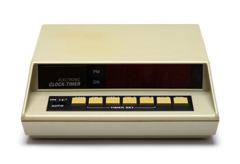 Old Electronic Clock Timer Front