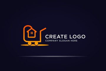 cart house business logo design