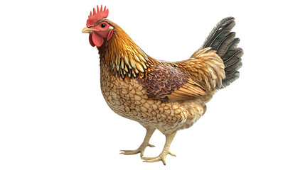 Fototapeta premium chicken, Transparent background.