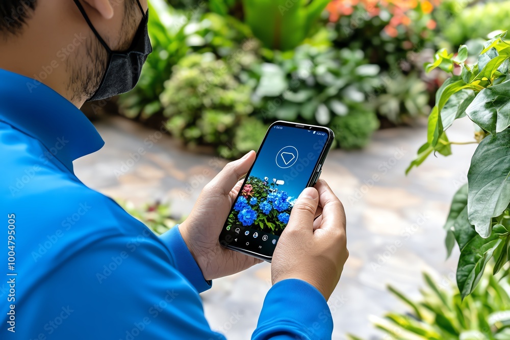 Poster A person sending an encrypted message on a smartphone, with the screen showing a secure, anonymous communication app