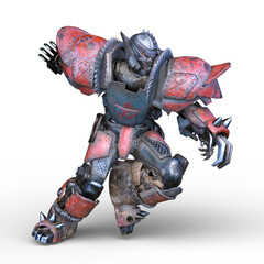 戦闘ロボット　3DCGレンダリング