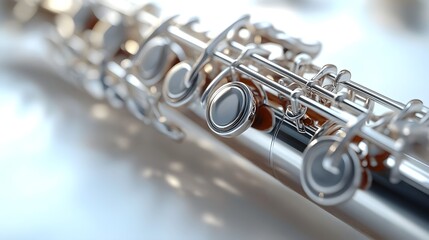 Obraz premium Beautiful Oboe Instruments Highlighting the Artistry of Woodwind Craft photo