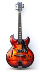 Obraz premium Beautifully Designed Electric Guitar Showcased in Dynamic Visual Composition photo