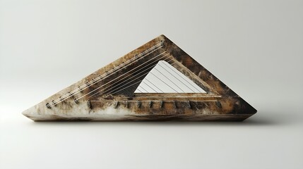 Intricate Details of Traditional Wooden Instruments Highlighted in Photos