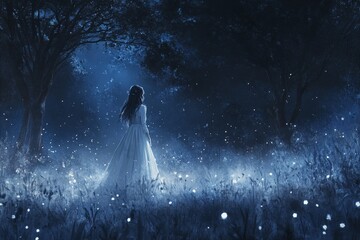 A mesmerizing magical fantasy world where humans and mystical creatures coexist, captured in stunning realism. This hidden, mythical location brings to life a sense of wonder and mystery, evoking awe 