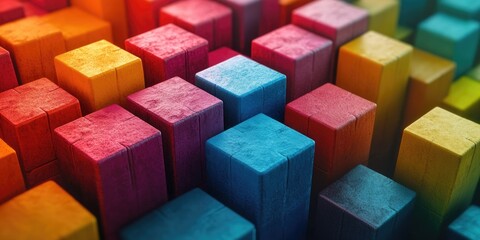 Vibrant Color Blocks