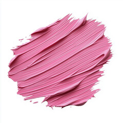 A pink paint stroke on a white background.