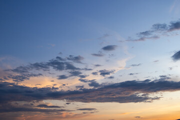 beautiful orange sunset