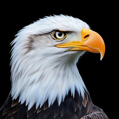 Obraz premium Powerful bald eagle stare captured in a portrait of pure intensity image
