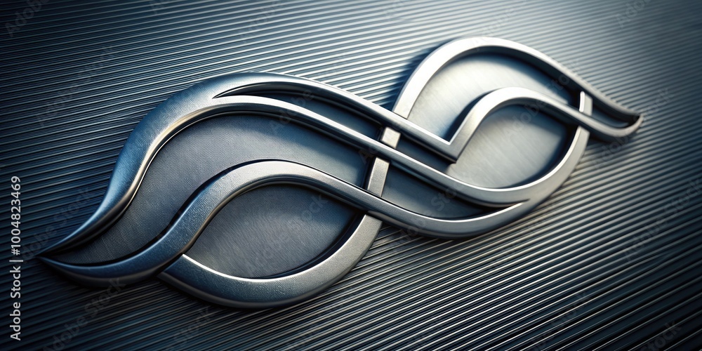 Aufkleber abstract symbol for section divider in modern graphic design with elegant curves and lines