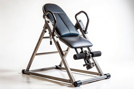 Adjustable inversion table for spinal health and therapy, fitness equipment for back pain relief