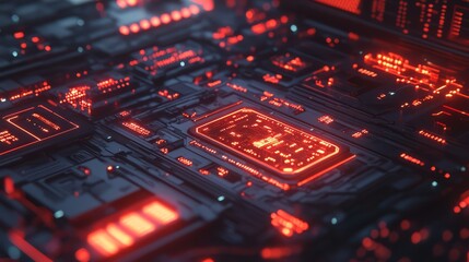 Obraz premium Futuristic Banner Cybersecurity Interface with Advanced Firewalls and Blockchain Technologies