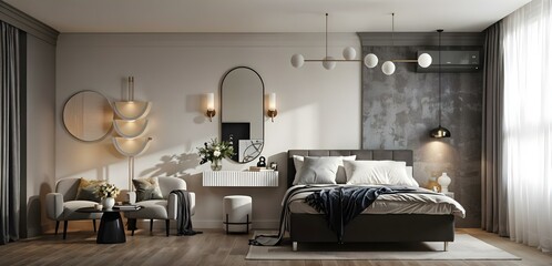 A modern and luxurious style living room.. stylish interior design.