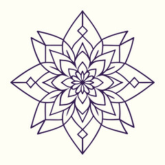 Modern mandala design vector