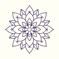 Modern mandala design vector