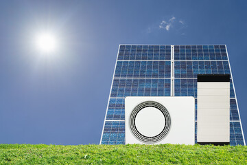Heating system replacement – environmentally friendly heating with a heat pump, electricity from...