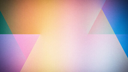 A soft, grainy gradient background with abstract geometric shapes in pastel hues of pink, blue, purple, and green. Ideal for modern, light, and artistic designs