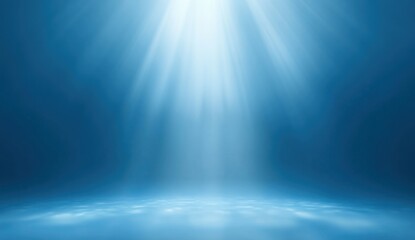 Obraz premium light blue studio room background.