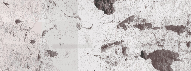 Texture grunge grey or white of grunge cracks dust and scratches old wall texture vector background