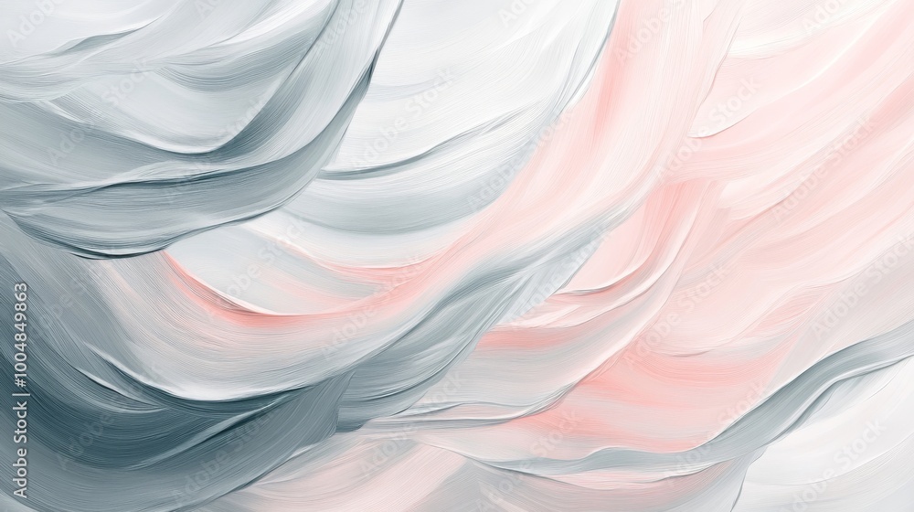 Poster abstract pastel wave pattern with soft