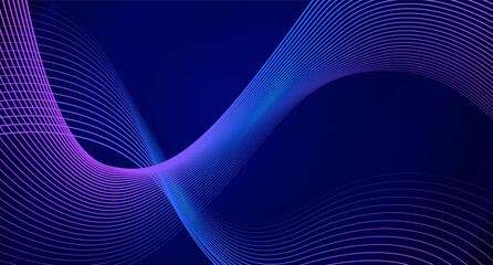 Abstract glowing lines crossed on dark blue background, perfect for digital backdrops, presentations, invitations, certificates, banners and posters.