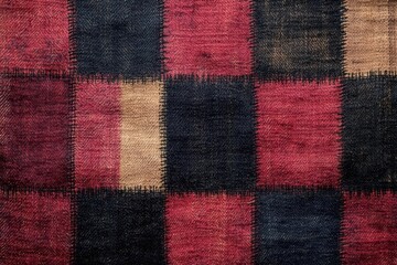 classic flannel plaid pattern in vibrant red textured fabric surface with nostalgic appeal ideal for vintage textile projects or cozy home decor concepts