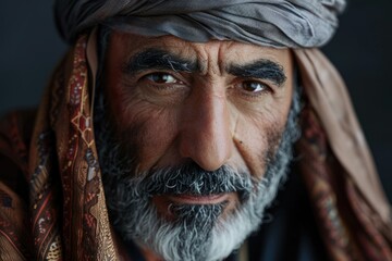 Fototapeta premium Arabic Man in Kandora Studio Portrait