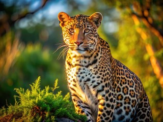 Majestic Legua Displaying Vibrant Patterns in Its Natural Habitat Under Soft Sunlight Conditions