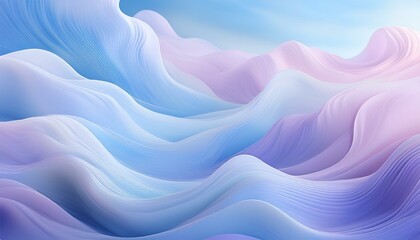 Abstract waves in blue & purple
