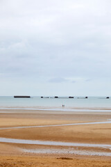 The Asnelles landing Beach, Normandy, France