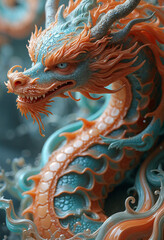 chinese dragon statue